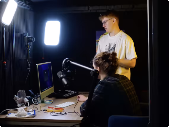 Two producers planning collaboration
