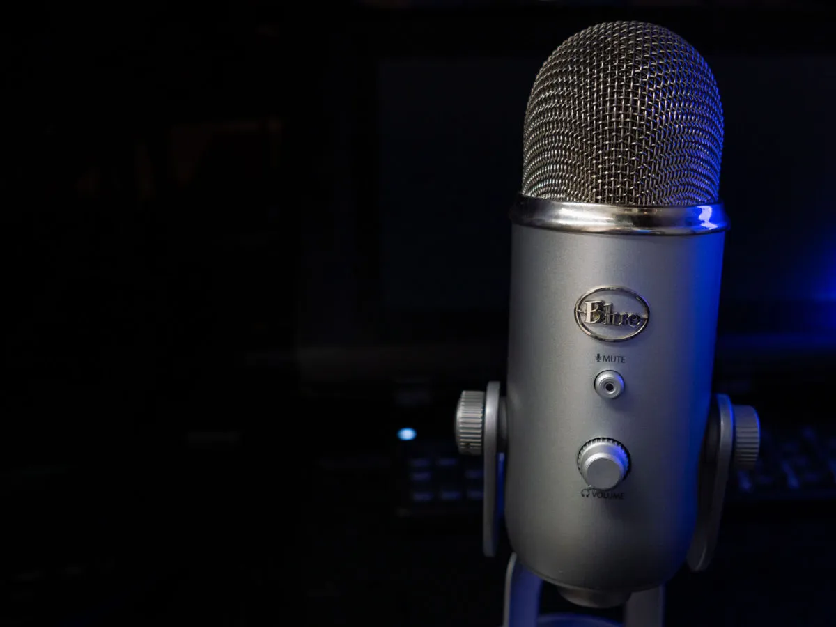 The popular Blue Yeti USB podcast microphone